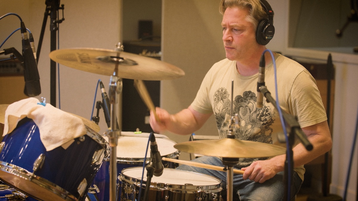 Dan Foote playing drums